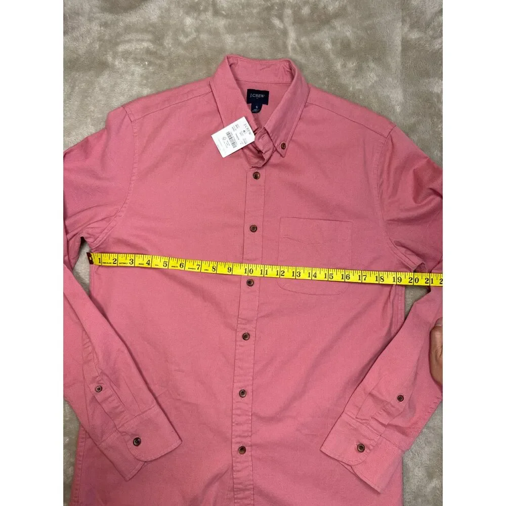 J. Crew Cotton Corduroy Long Sleeve Button-Down Pink Men's Size Small NWT